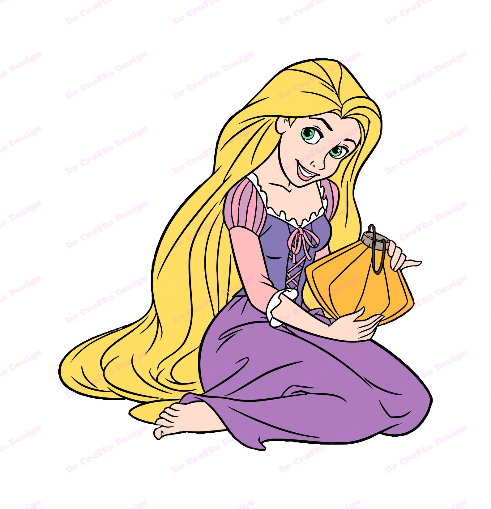 Rapunzel Tangled SVG 1 svg dxf Cricut Silhouette Cut File | Etsy