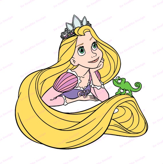 Rapunzel With Pascal Tangled SVG 5, Svg, Dxf, Cricut, Silhouette Cut File,  Instant Download 