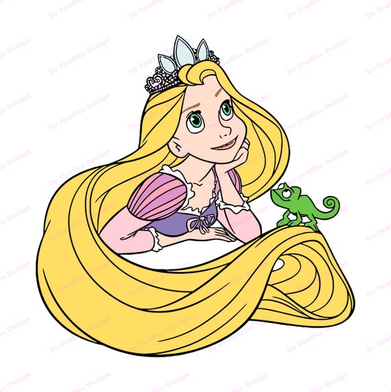 Download Rapunzel With Pascal Tangled Svg 2 Svg Dxf Cricut Etsy