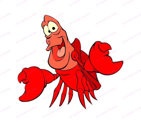 Sebastian Little Mermaid SVG 1 svg dxf Cricut Silhouette ...