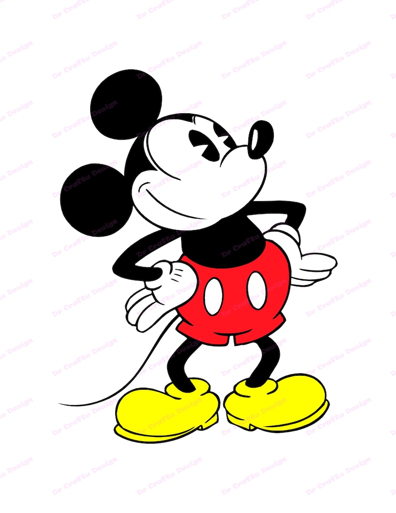 Mickey Mouse SVG 33 svg dxf Cricut Silhouette Cut File | Etsy