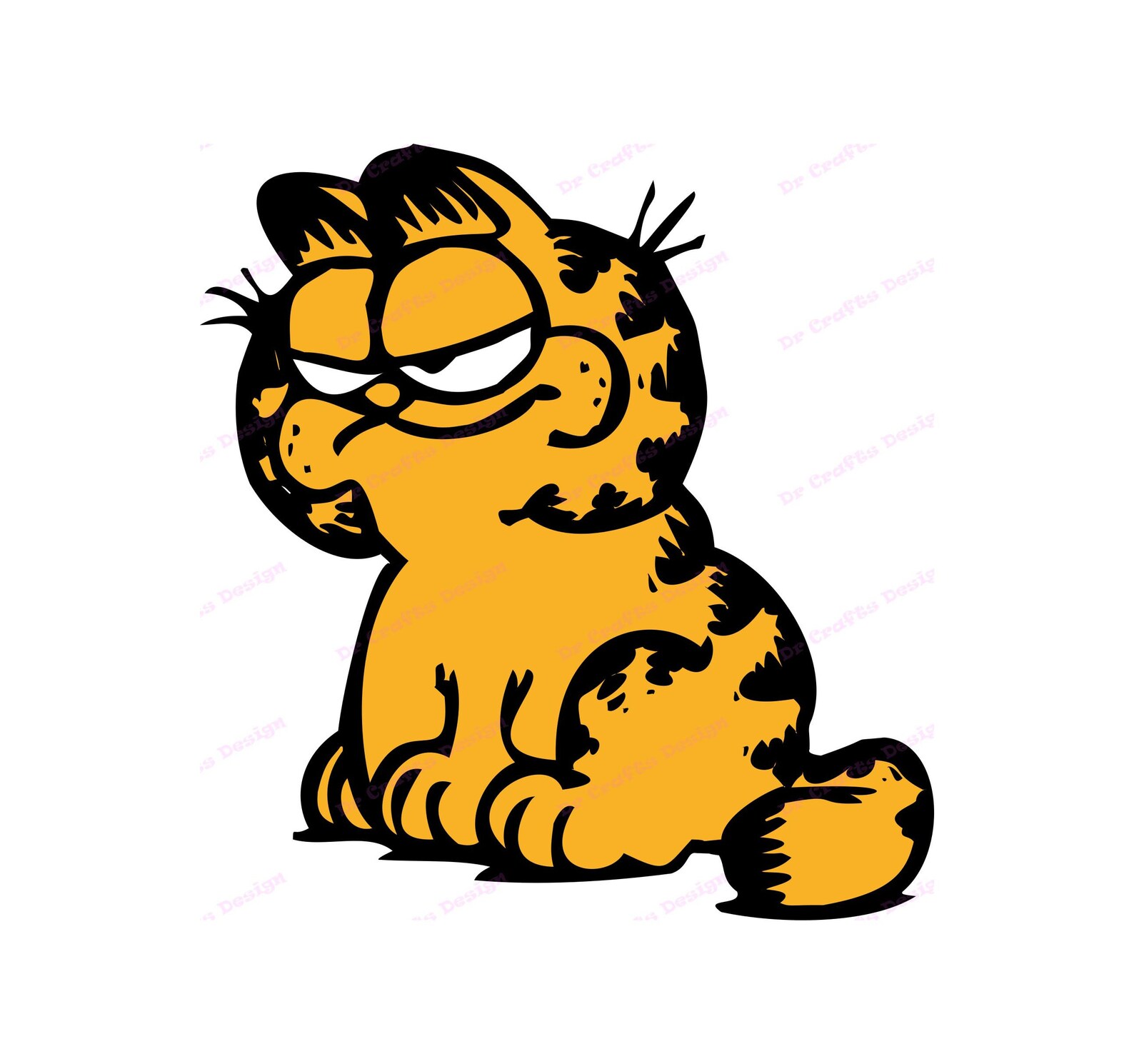 Garfield SVG 11 Svg Dxf Cricut Silhouette Cut File | Etsy