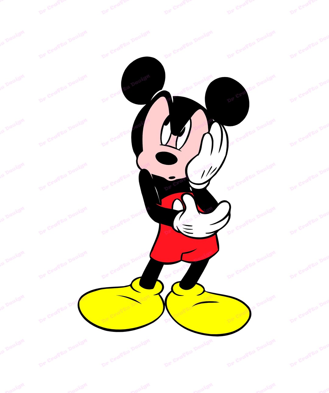 Mickey Mouse SVG 2, Svg, Dxf, Cricut, Silhouette Cut File, Instant
