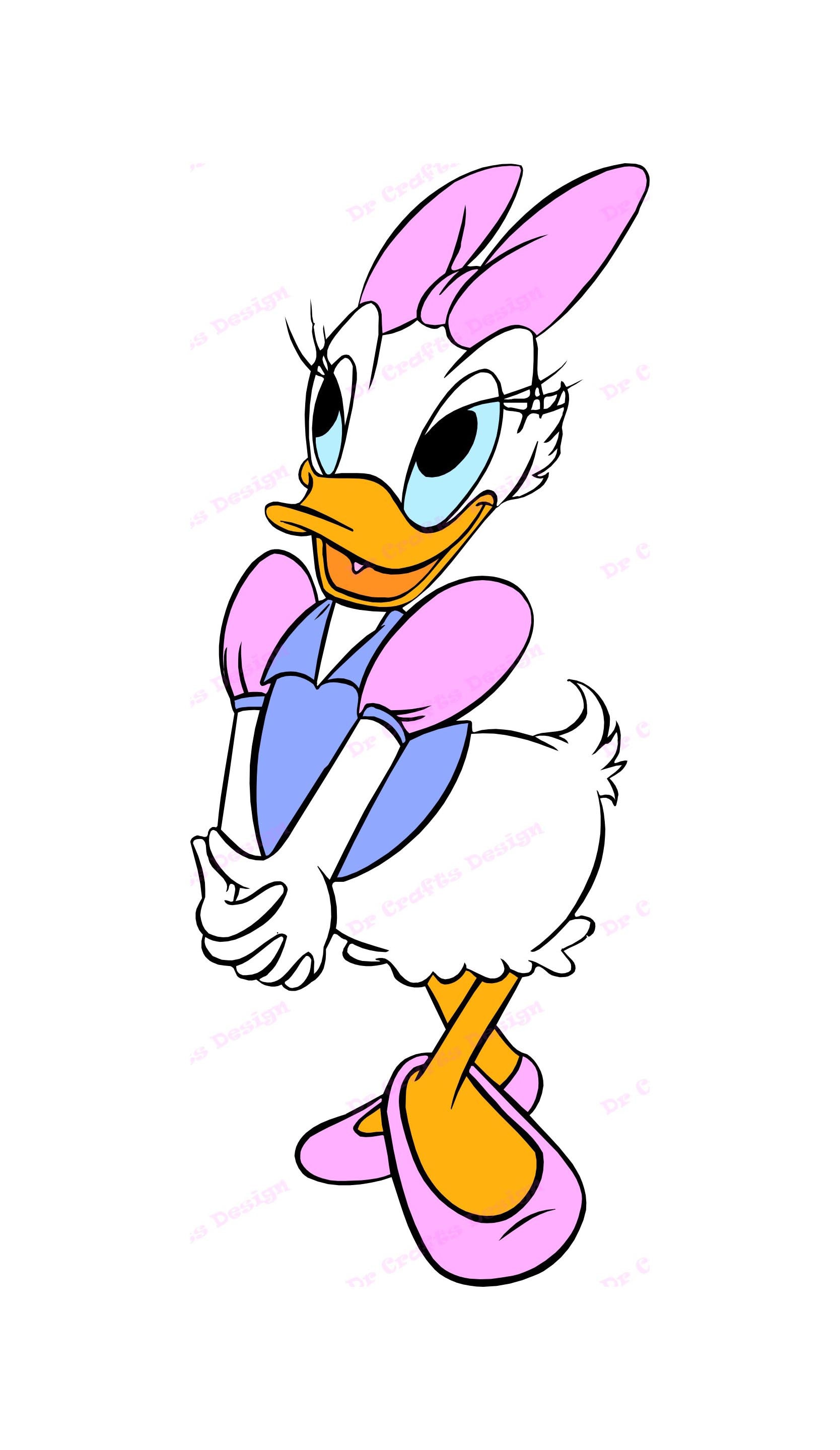 Download Daisy Duck SVG 3 svg dxf Cricut Silhouette Cut File | Etsy