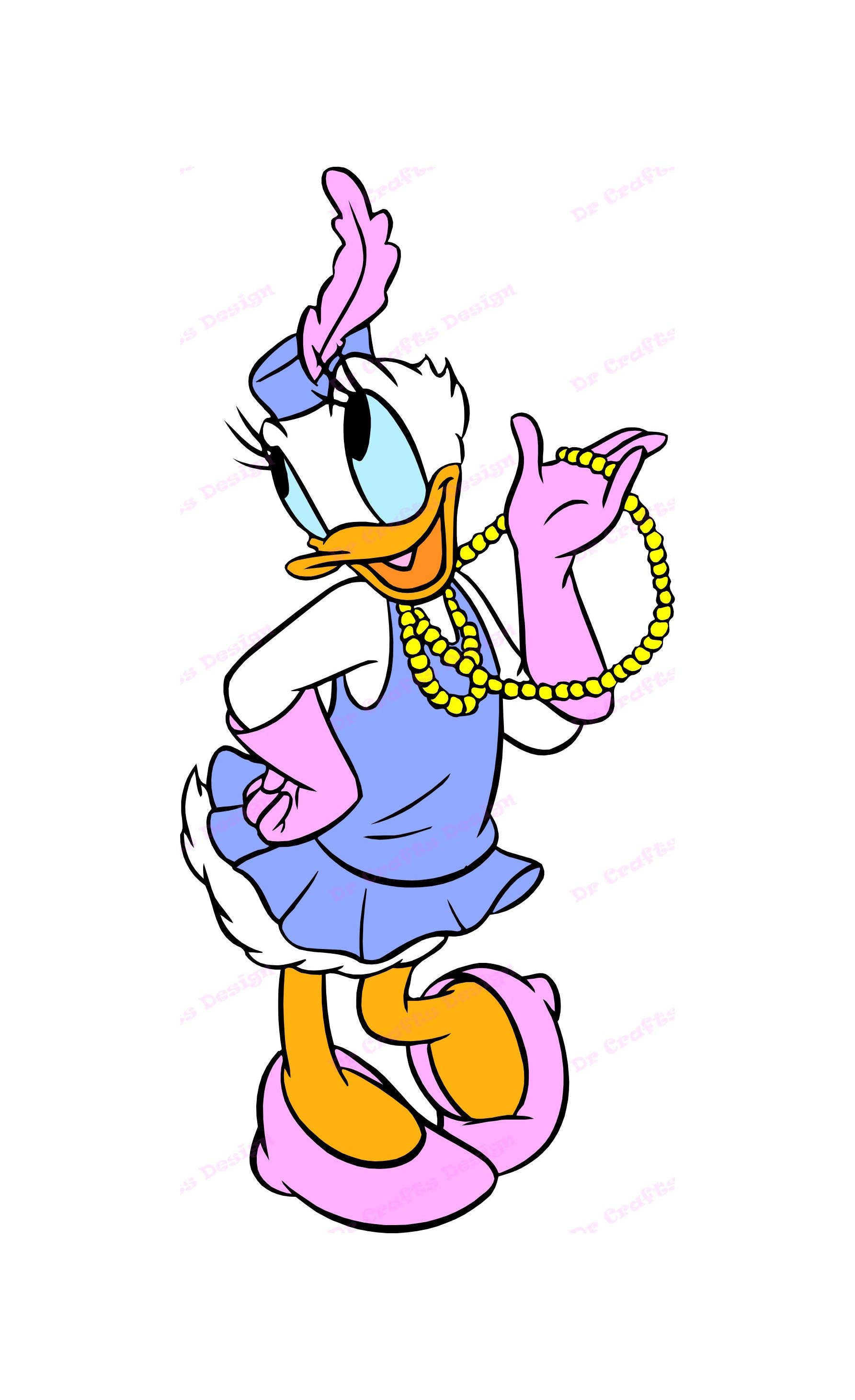 Daisy Duck SVG 4 Svg Dxf Cricut Silhouette Cut File Etsy
