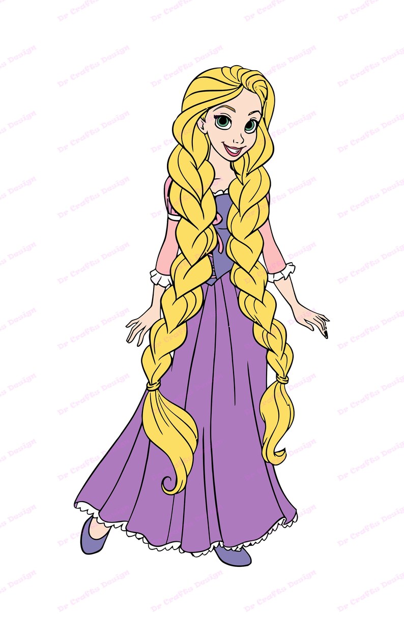 Rapunzel Tangled SVG