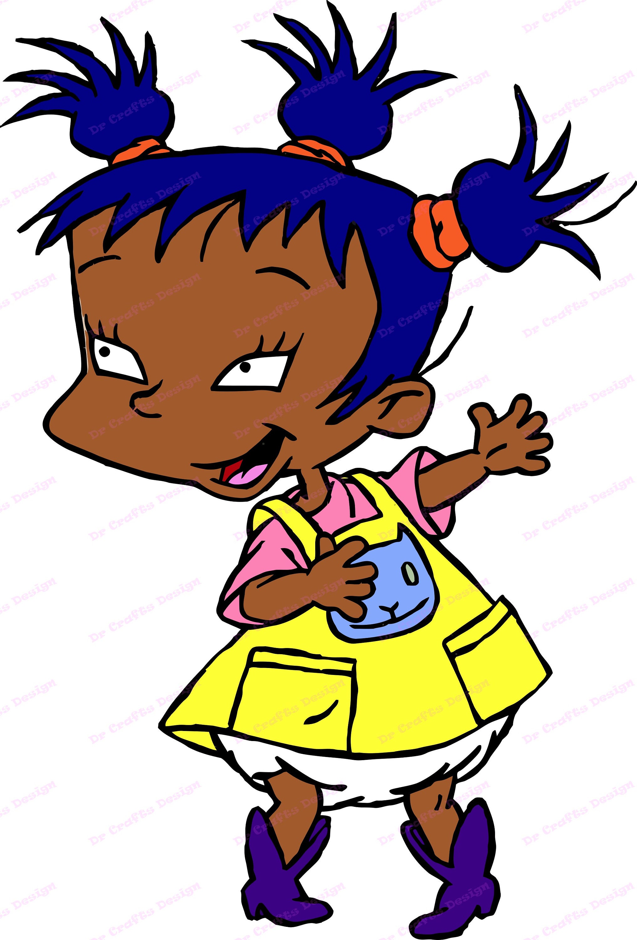 Download Kimi Finster African American Rugrats SVG svg dxf Cricut ...