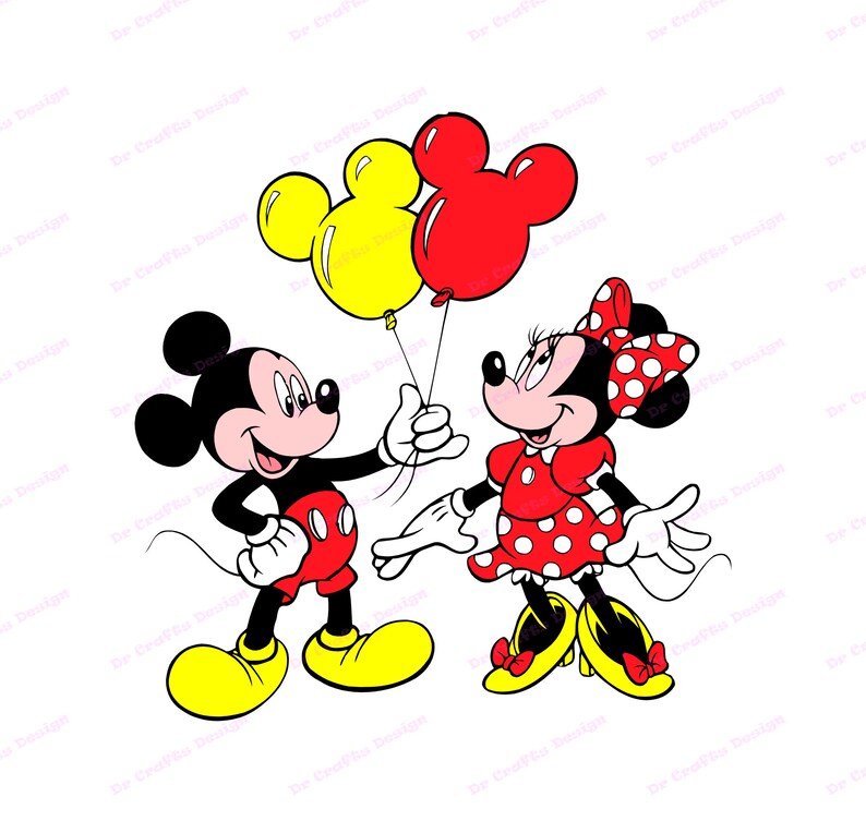 Mickey and Friends SVG 18 svg dxf Cricut Silhouette Cut | Etsy