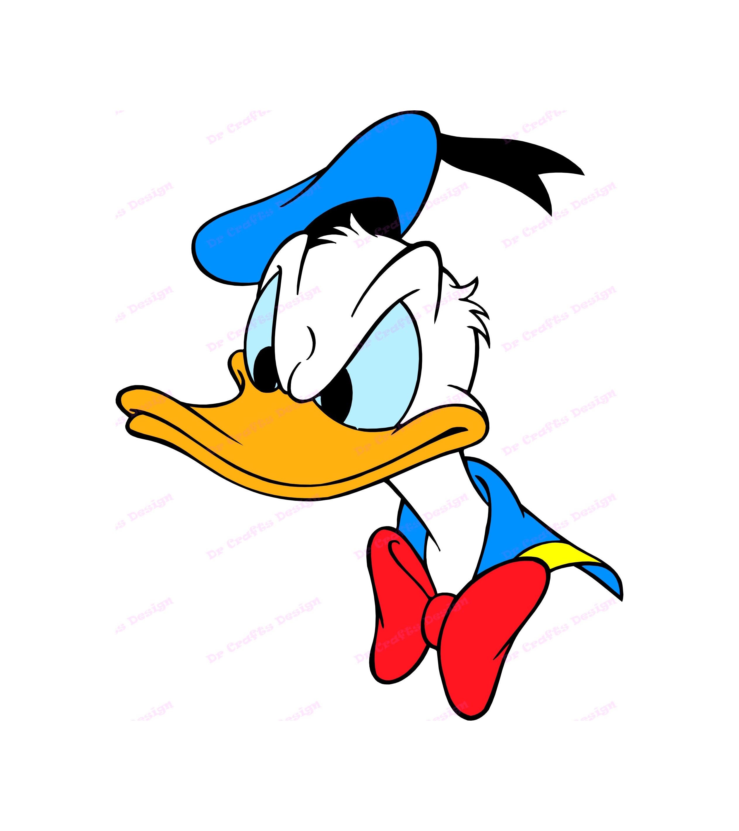 Donald Duck Svg 27 Svg Dxf Cricut Silhouette Cut File Etsy