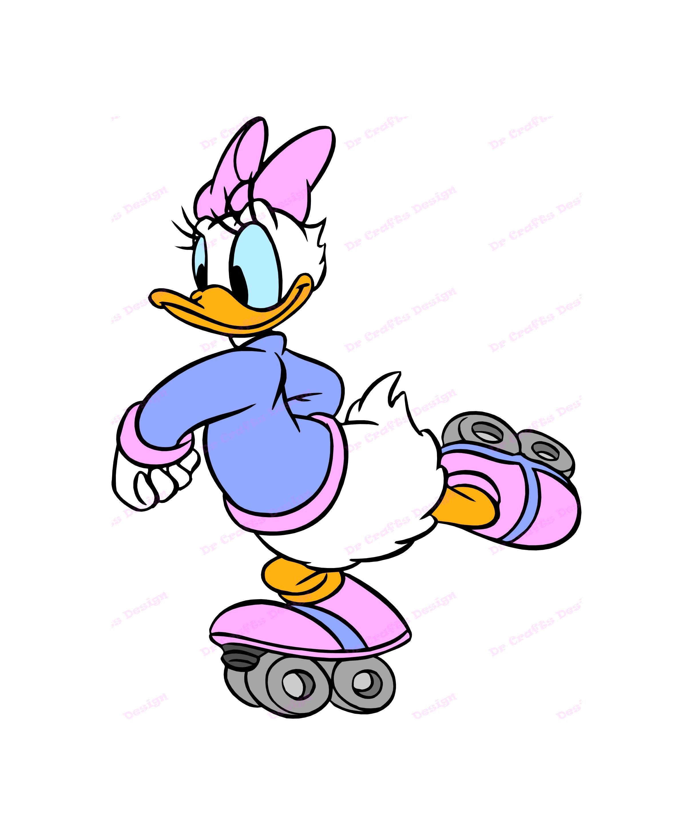 Download Daisy Duck SVG 5 svg dxf Cricut Silhouette Cut File | Etsy