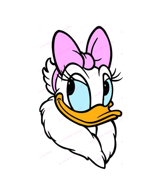 Daisy Duck SVG 1 svg dxf Cricut Silhouette Cut File | Etsy