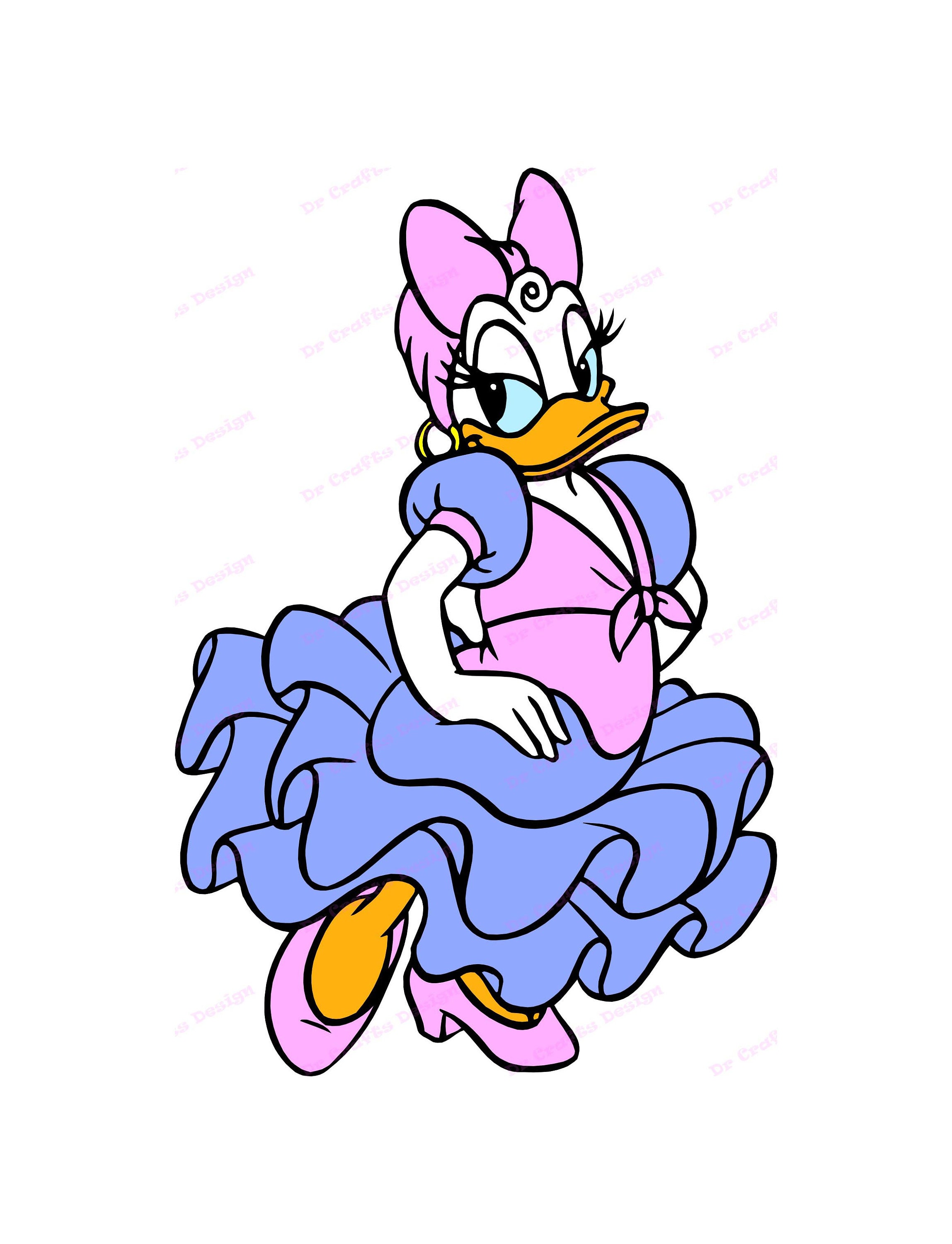 Daisy Duck SVG 7 Svg Dxf Cricut Silhouette Cut File - Etsy Daisy Duck SVG 7 Svg Dxf Cricut Silhouette Cut File - Etsy