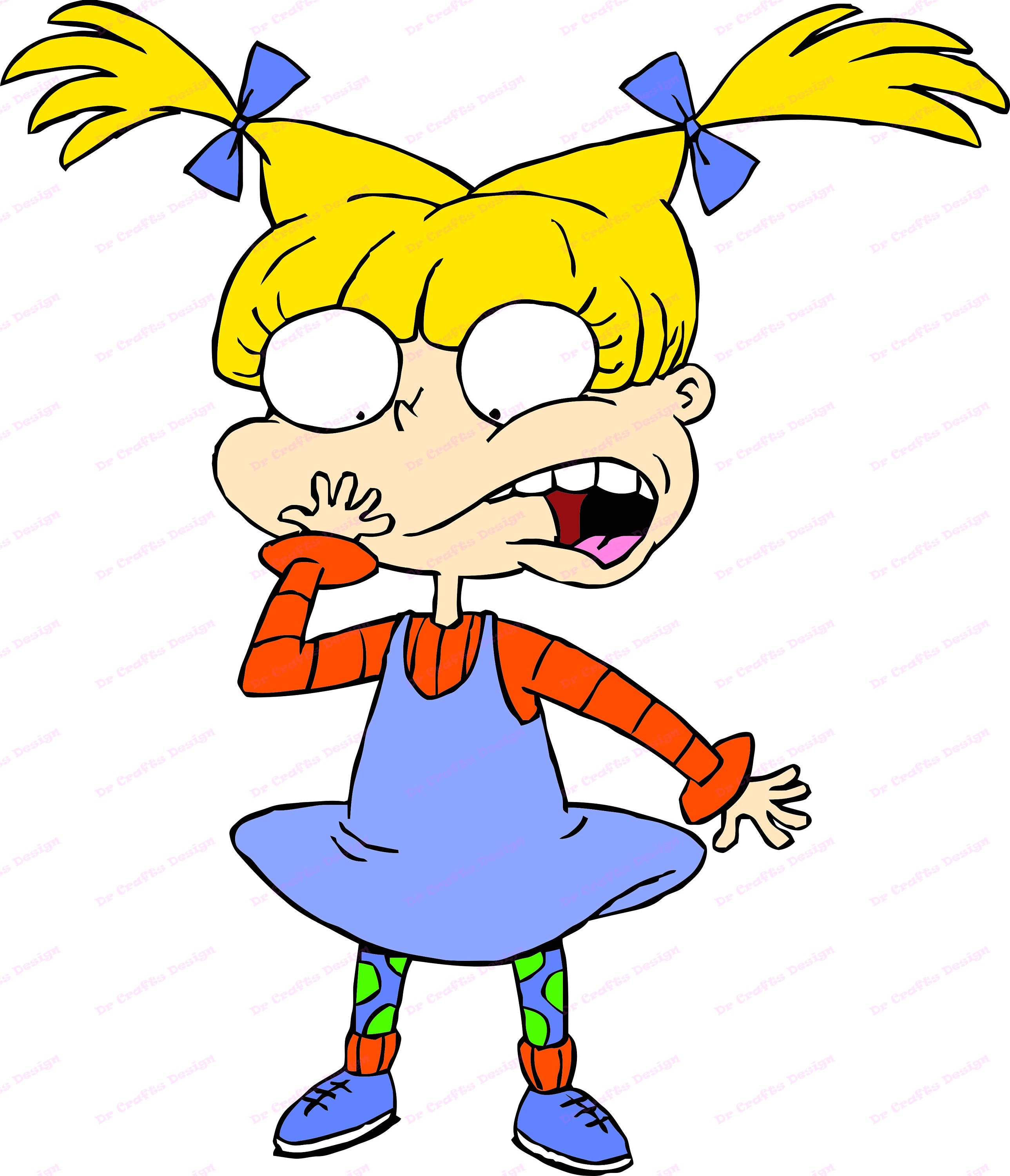 Silhouette Cut File Instant Download Angelica Pickles Rugrats Svg Svg ...