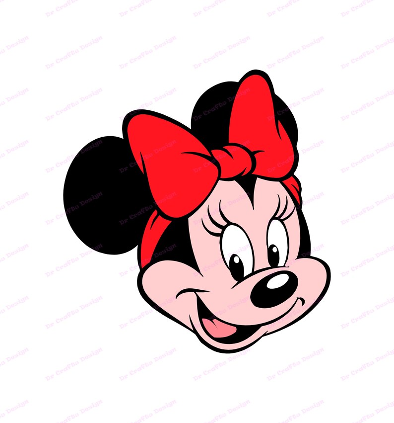 Minnie Mouse SVG 19 Svg Dxf Cricut Silhouette Cut File Etsy