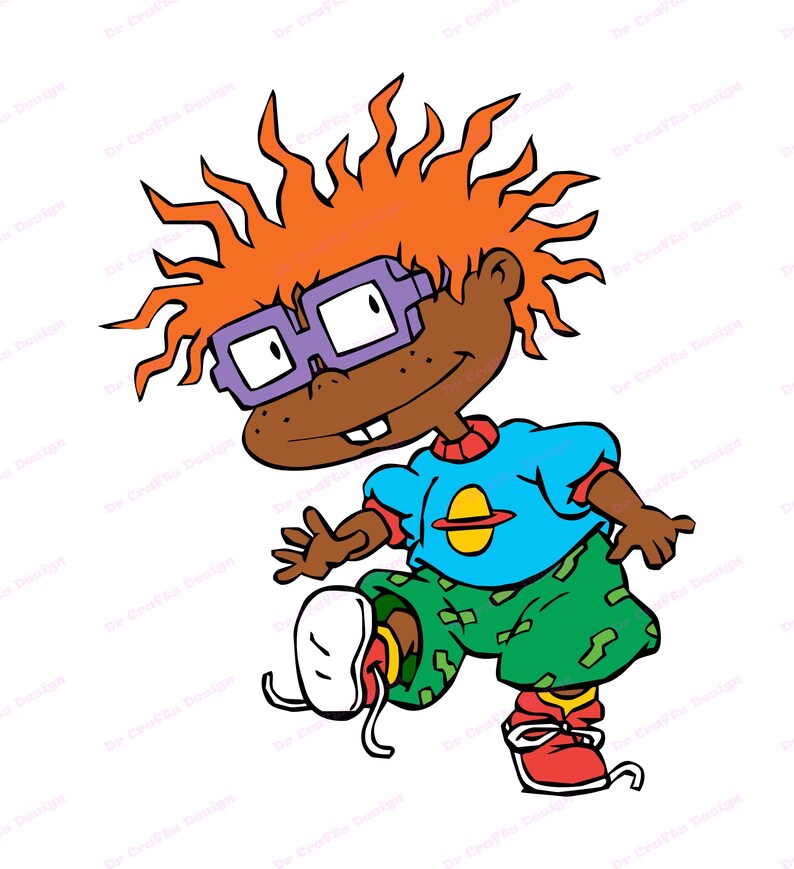 Download Chuckie Finster African American Rugrats SVG 2 svg dxf | Etsy