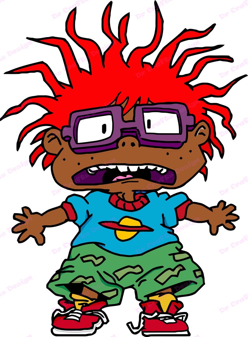 Download Chuckie Finster African American Rugrats SVG 3 svg dxf | Etsy