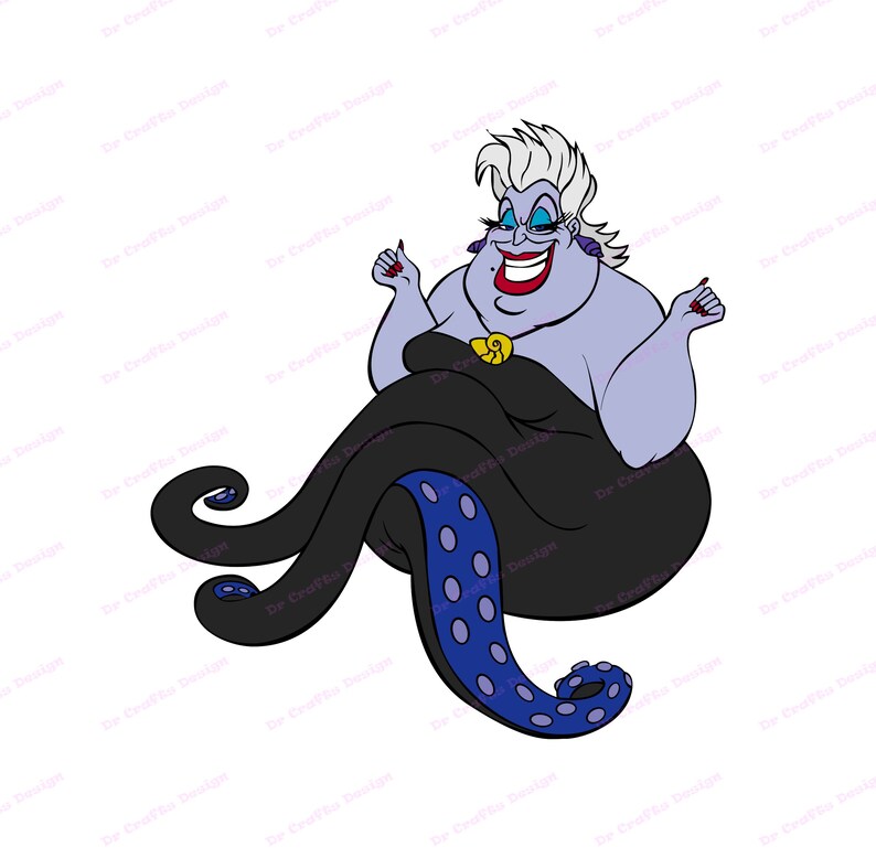 Download Ursula Little Mermaid SVG svg dxf Cricut Silhouette Cut | Etsy