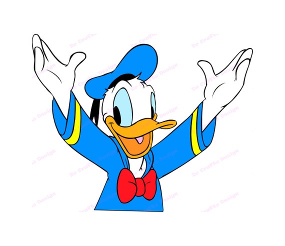 Donald Duck SVG 17 Svg Dxf Cricut Silhouette Cut File | Etsy UK
