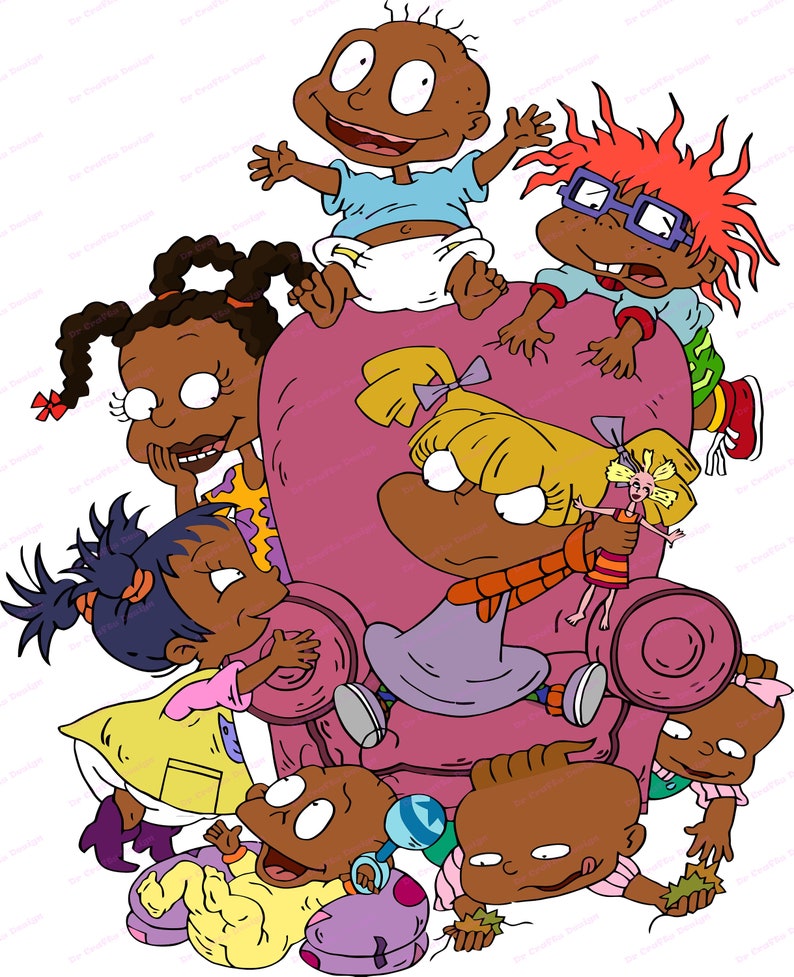 Download Rugrats Family African American SVG svg dxf Cricut | Etsy
