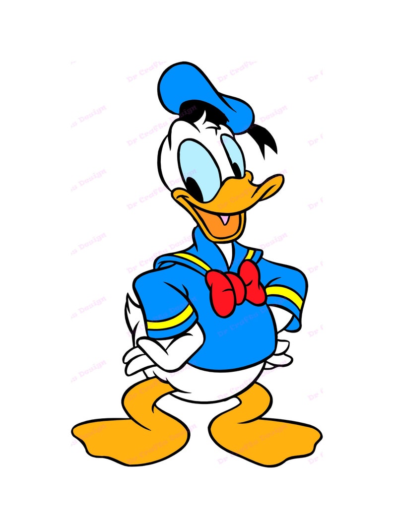 Donald Duck SVG 20 Svg Dxf Cricut Silhouette Cut File - Etsy