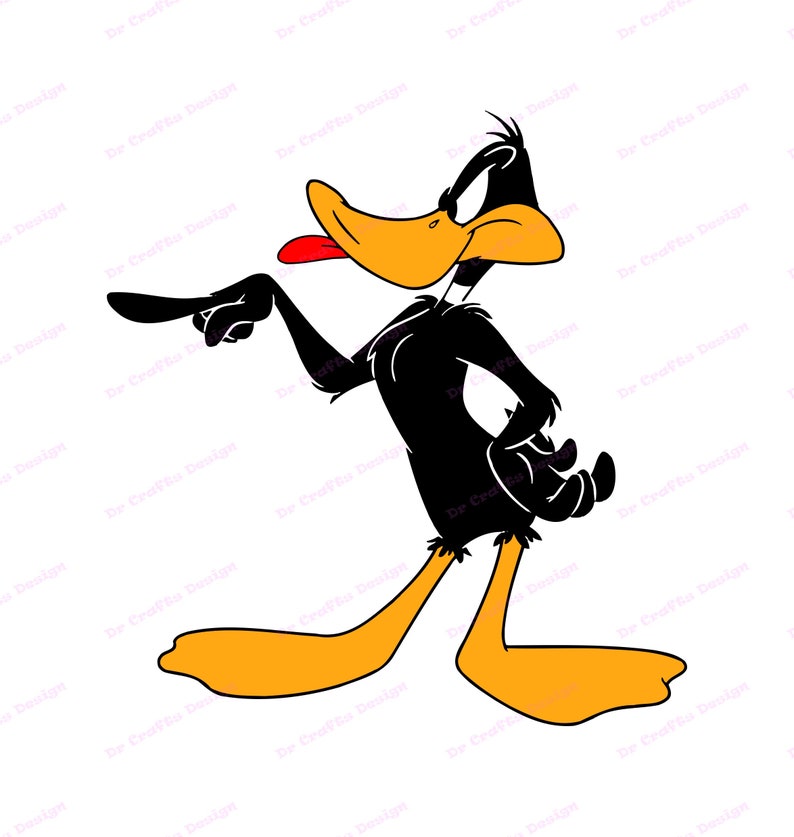 Daffy Duck SVG 8, svg, dxf, Cricut, Silhouette couper fichier, téléchargement immédiat image 1