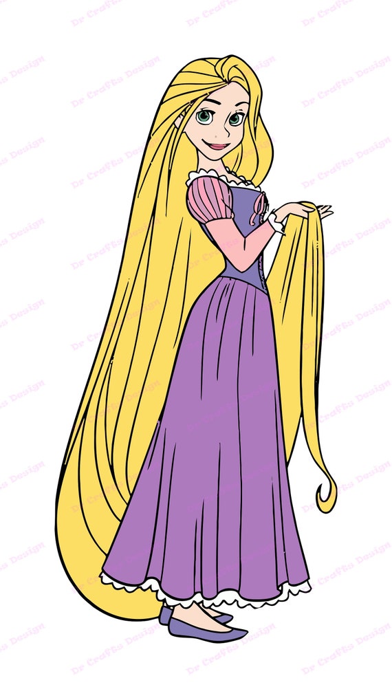Download Rapunzel Hair Tangled SVG 2 svg dxf Cricut Silhouette Cut ...