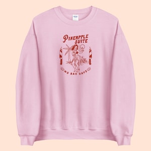 The White Lotus HBO TV Show Unisex Sweatshirt, Pineapple Suite, Pink (Gift Idea)