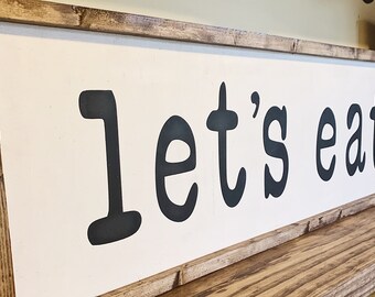 Rustic Eat Sign | Etsy