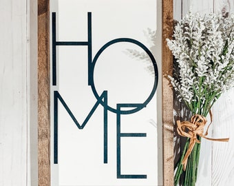 Modern Farmhouse Decor | Modern Home Sign | Wood Signs | Rustic Decor | Housewarming Gift | Home Decor | Mantel Decor | Farmhouse Signs