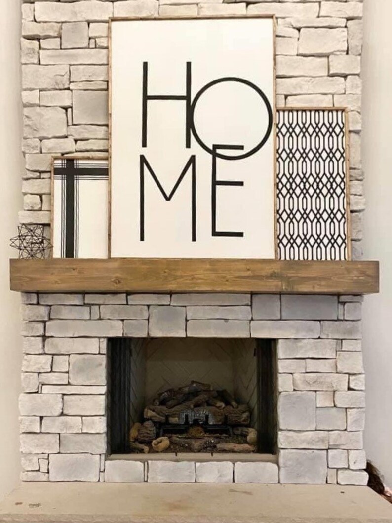 Modern Farmhouse Decor Modern Home Sign Wood Signs Etsy