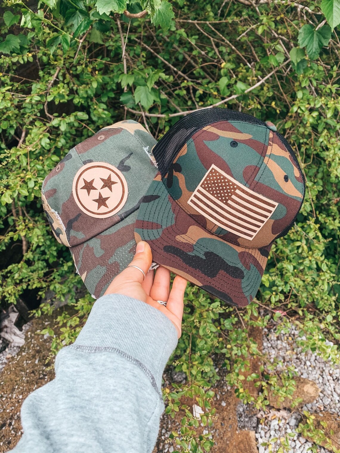 Custom Leather Patch Hat Tennessee State Hat Mens Snapback Etsy