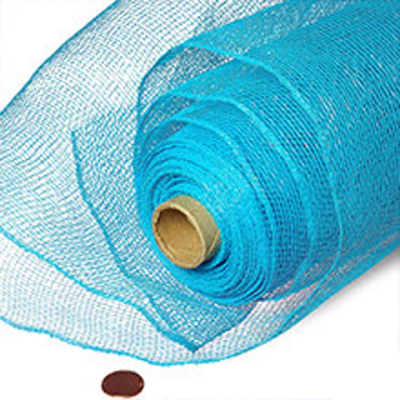 Turquoise Standard 21 Deco Mesh