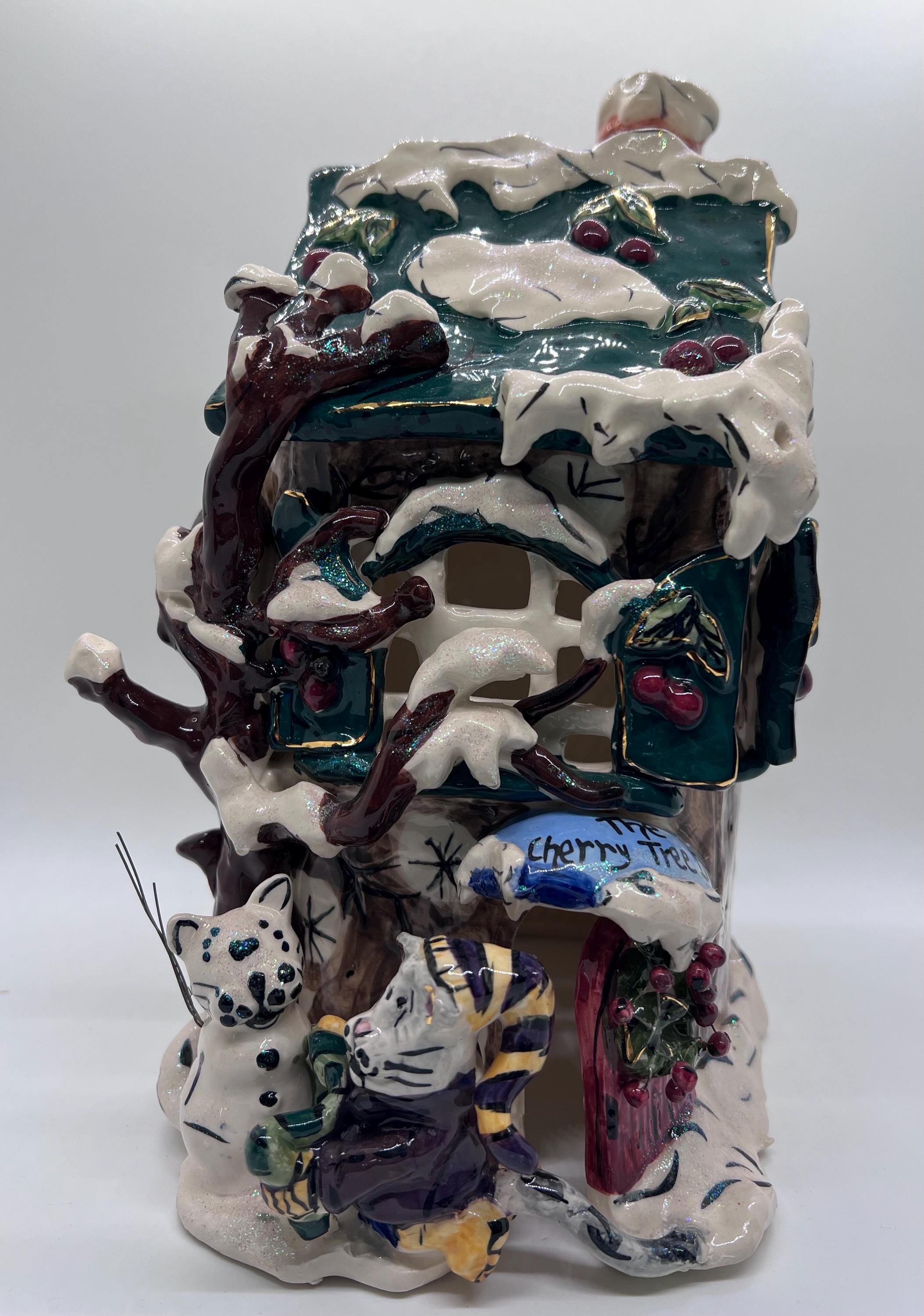 Blue Sky Clayworks “the Cherry Tree Inn” Heather Goldminc Tea