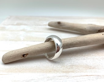 Silver Dome Ring size 5-12 // Modern Dome Ring // 925 Sterling // Domed Silver Ring // Best Selling Everyday Ring