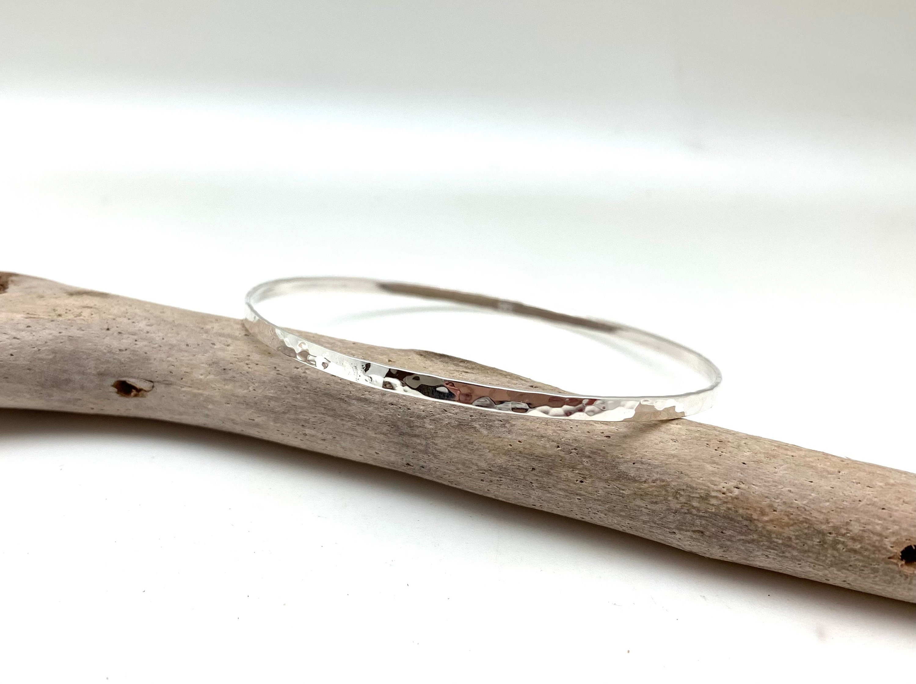 Silver Dome Bangle - Etsy display picture 1