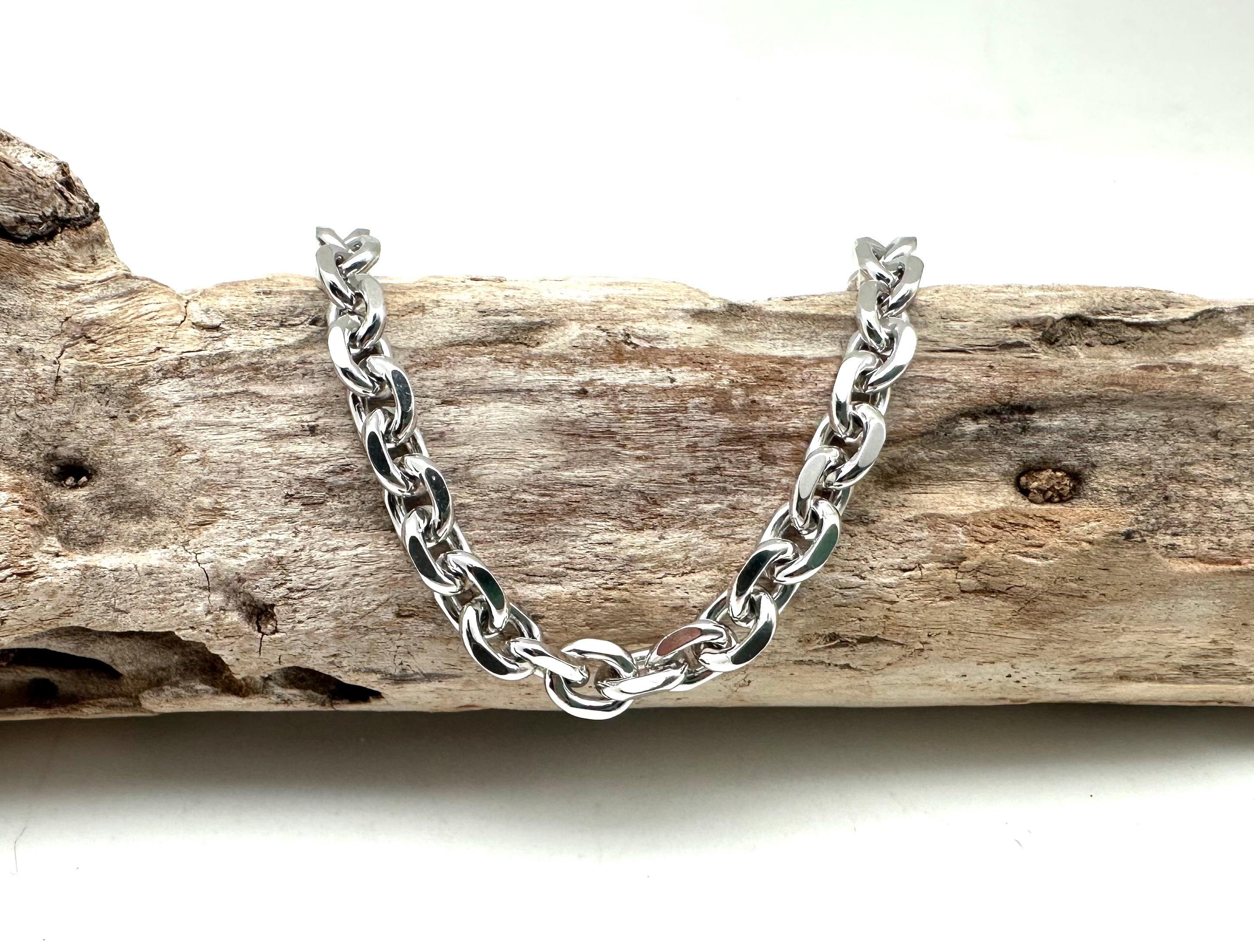 Silver Anchor Link Bracelet 7”, 8” / Chain Linkd Bracelet