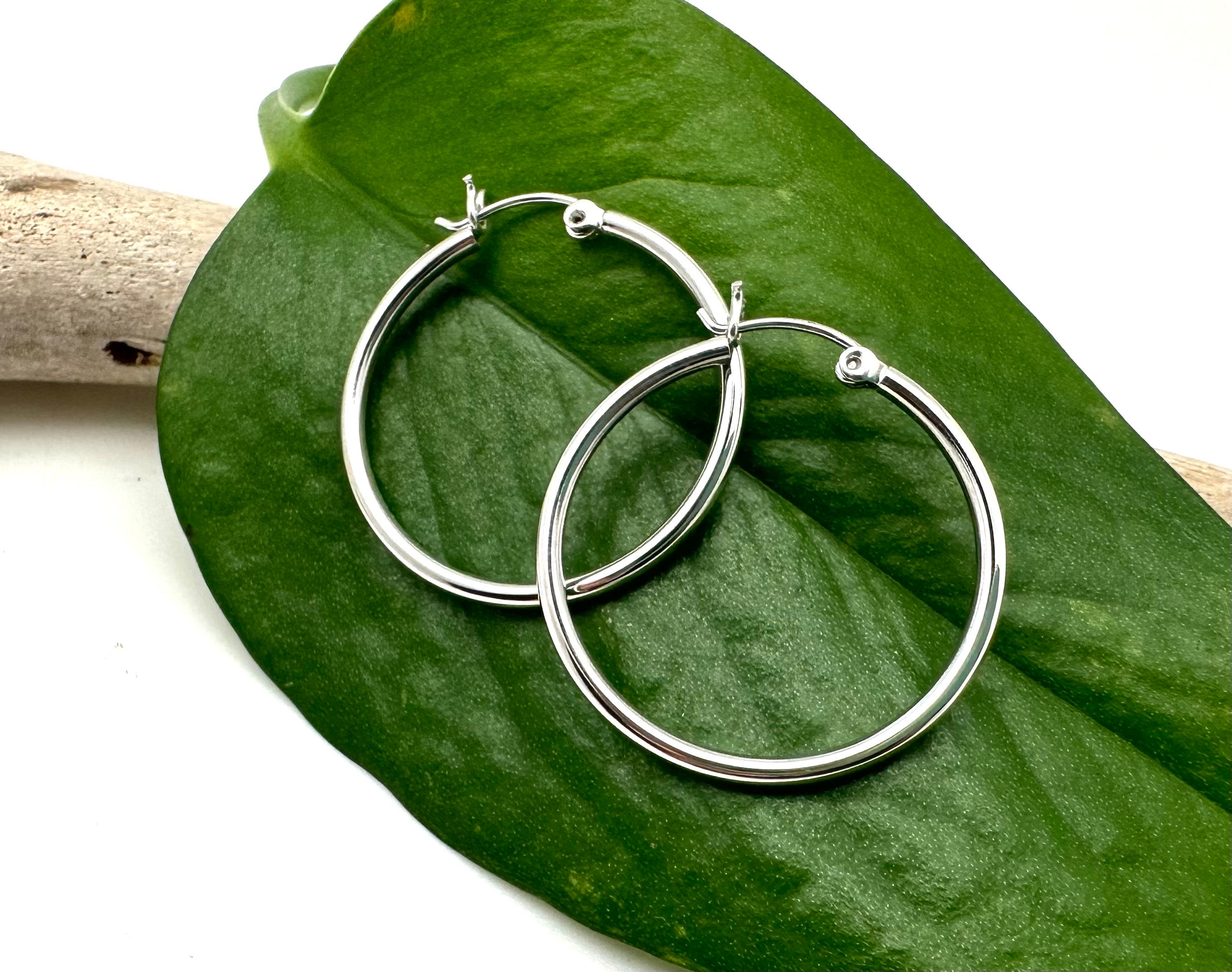 BAMOER Autentici orecchini in argento sterling 925 con graffetta