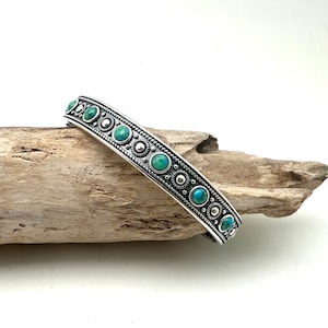 シルバーカフ / 触手シルバーカフ / フラワースターリングバングル