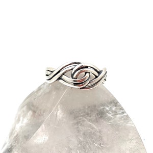 Silver Knot Ring / Sterling Braided Band Ring / Simple Ring / Silver ring for Women and Men / Wedding Band / Size 4, 5, 6, 7, 8, 9, 10