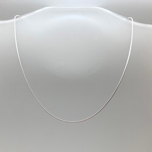Thin Snake 1.2mm Chain / Snake Chain 1.2mm 030 / Simple Silver Chain / Women&#39;s Chain / Sterling Silver 925 / 16”, 18”, 20&quot;, 22&quot;, 24”, 30”