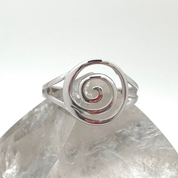 Silver Swirls Ring / Wave Swirls Ring / Modern Ring / Sterling Silver 925 / Dainty Ring / Nautical / Ocean / Dainty / Stacking / size 5 -10