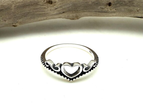 925 Sterling Silver Claddagh Heart Promise Ring – Irish Friendship Band – Unisex