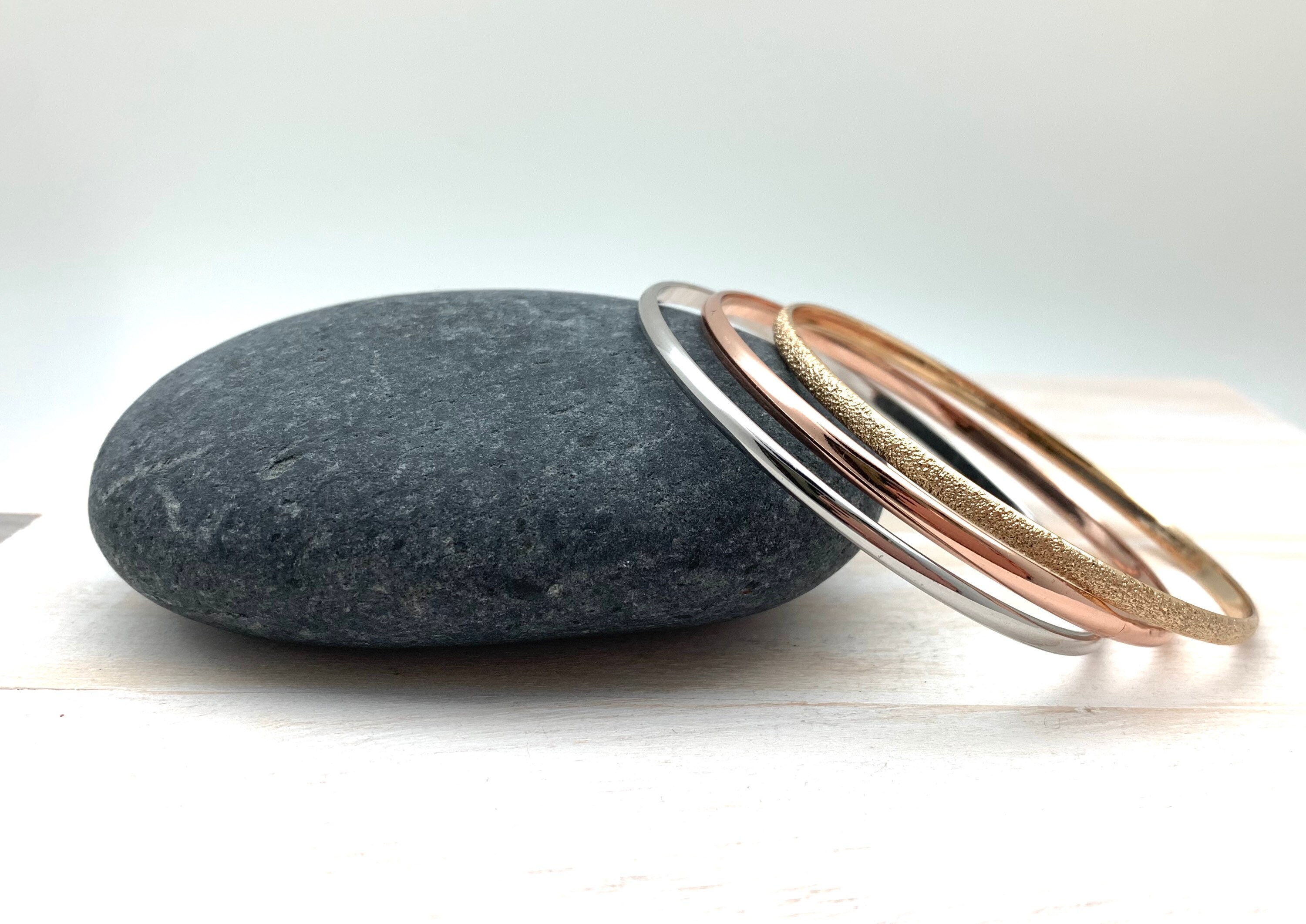 Tricolor Armband Edelstahl - 3-farbig Vergoldet Für Liebe & Freundschaft