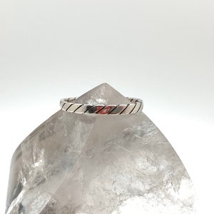 Twisted Rope Silver Ring / Rope Silver Band / Southwest / Braided / Stacking Ring /Oxidized / Size 4, 5, 6, 7, 8, 9, 10 / Nickel Free