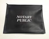 Large Notary Supply Bag. This Sturdy Notary Supply bag can hold notary stamps, notary seals, Notary journals, and much more notary supplies.