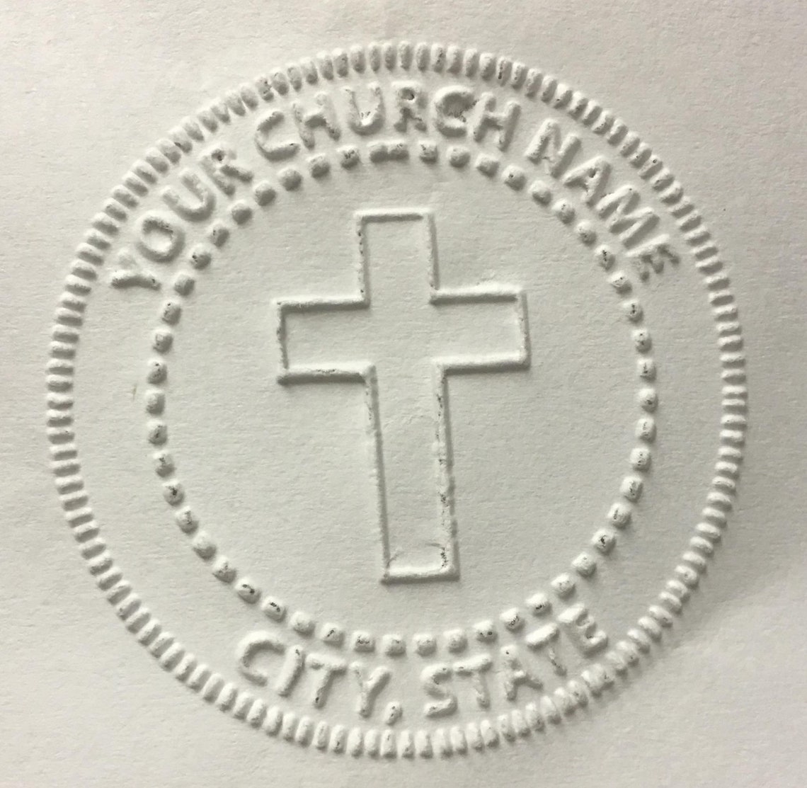 Church Embosser, This Wonderful Church Seal Includes Your Church Name