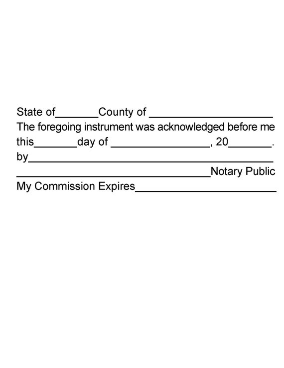 Notary Acknowledgement Stamp This High Quality Notary Stamp Etsy