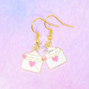 Liebe Brief Ohrringe | Valentinstag Ohrringe | Ohrringe | Witzige Ohrringe | Geschenkideen | Ohrringe Geschenke
