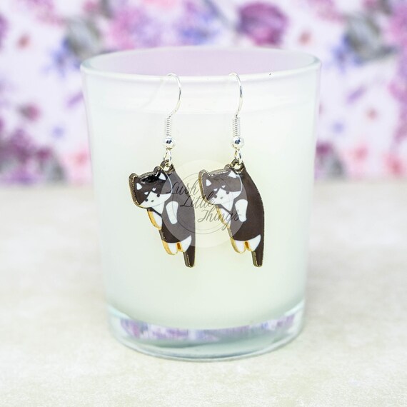 Cat Earrings Cute Cat Earrings Hanging Cat Earrings Dangly