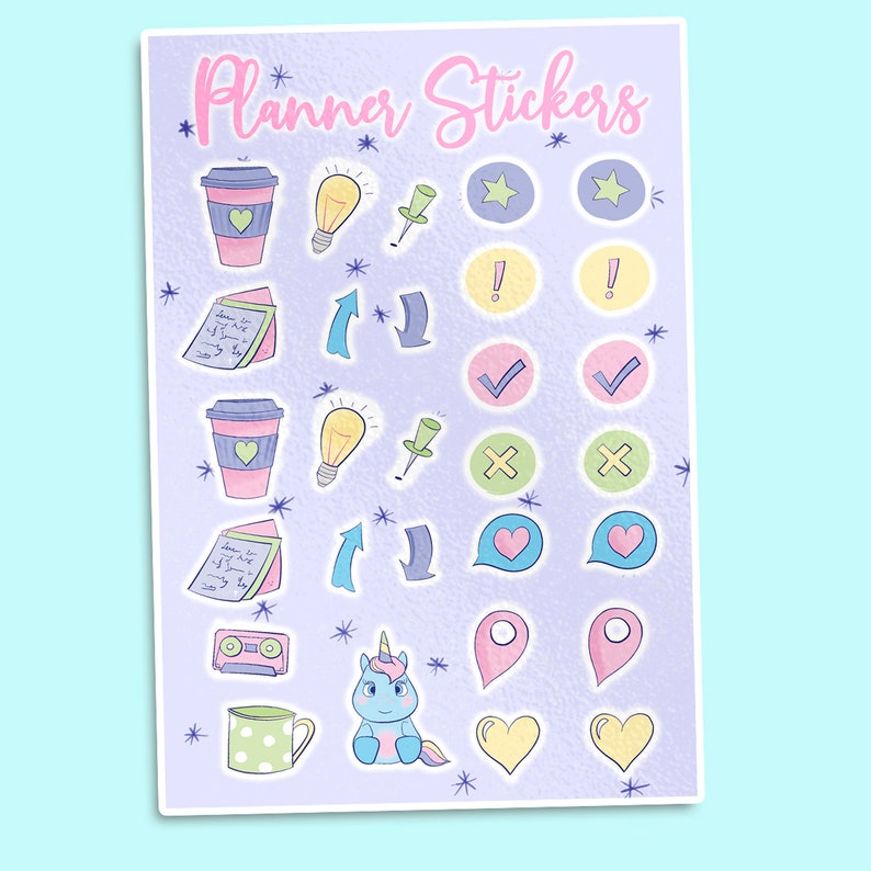 Cute Planner stickers. Planner accessories. Planner sticker Etsy